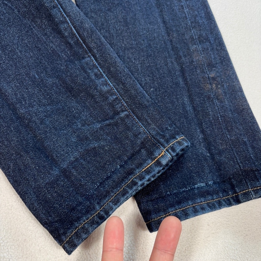 American Eagle Selvedge Jeans Men's 32x33 Blue 100% Cotton Slim Button Fly Denim - Picture 12 of 16